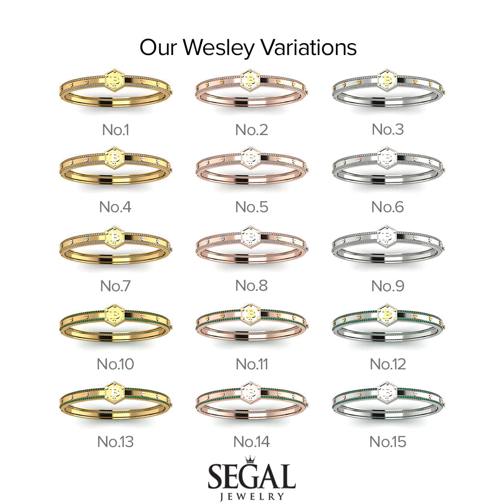 Bitcoin Sapphire Bracelet - Wesley No. 39